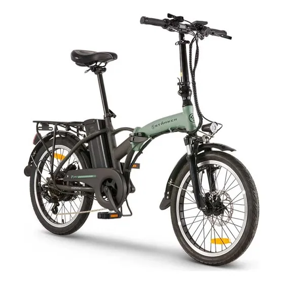 Bicicleta Eléctrica Starker T-flex Pro Alu 500w 2024 Auteco Color Negro/ Verde