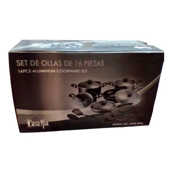 Set De Ollas Casamia Aluminum Ckw-16al - 16 Piezas