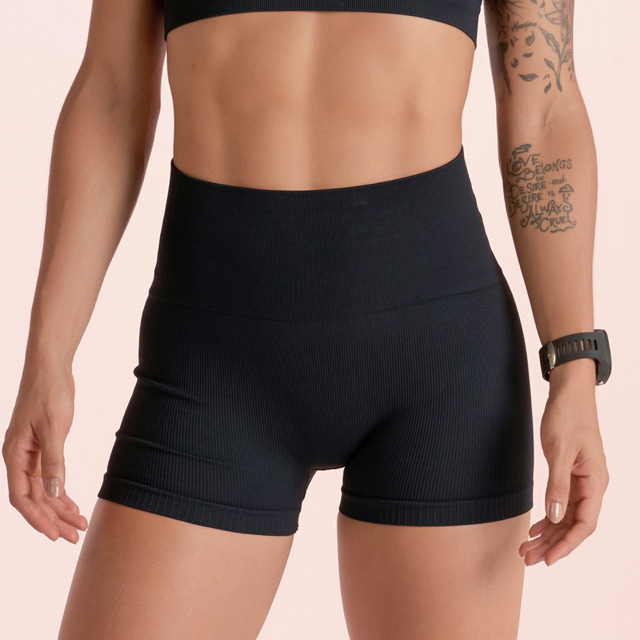 Short Legging Adulto Curto Canelado Lupo Sport Short Legging Adulto Curto Canelado Lupo Sport