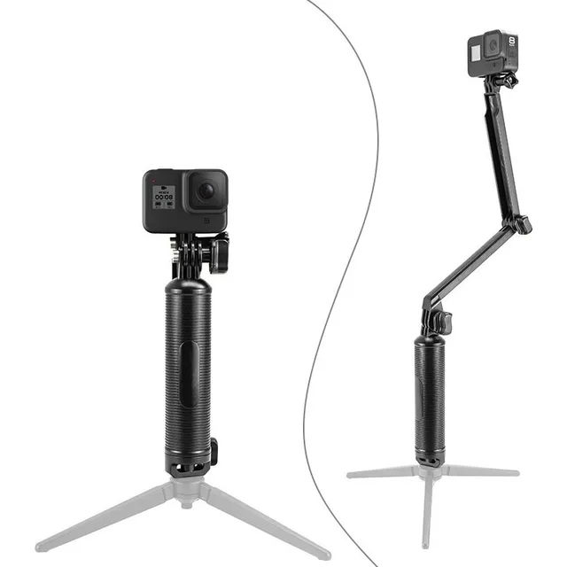 Baston Selfie Stick Monopie Tripie Gopro, 3 Vías 