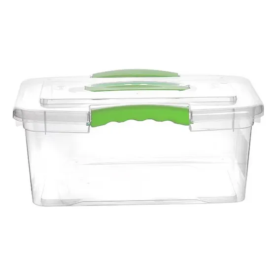 X10 Caja Wenco Organizadora 6 Litros Transparente Plastica
