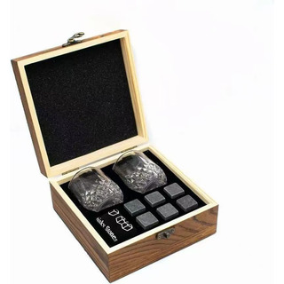 Copa De Whisky Copa De Gemas Hielo Reciclable Caja De Madera Copa De Whisky Copa De Gemas Hielo Reciclable Caja De Madera