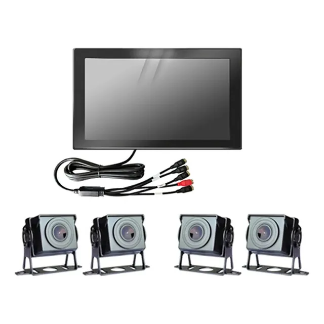 Monitoreo 4 Camara Conduccion Camion Graba Pantalla Tactil