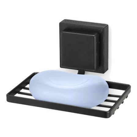 Saboneteira Parede Banheiro Porta Sabonete Preto Sem Furo 3m Saboneteira Parede Banheiro Porta Sabonete Preto Sem Furo 3m