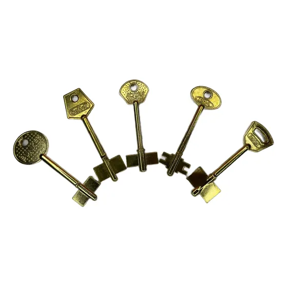 100 Llaves Virgenes Doble Paleta Bronce Somet Calidad 