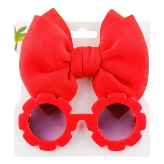 Accesorios Kit De Cintillo Unicolor Y Lentes 