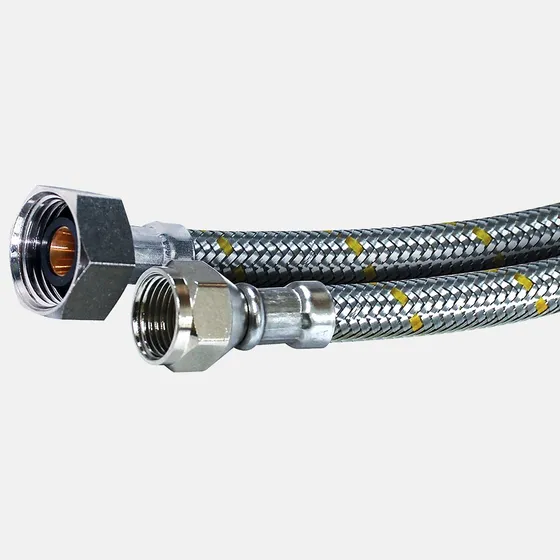 Manguera Flexible Gas Conexion 3/8 Flare  X 1/2 Fip X 100 Cm
