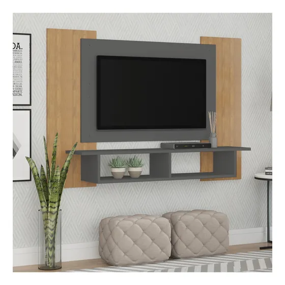 Rack Para Tv 55. Panel Aéreo C/estante -  Expansión Uy - 669