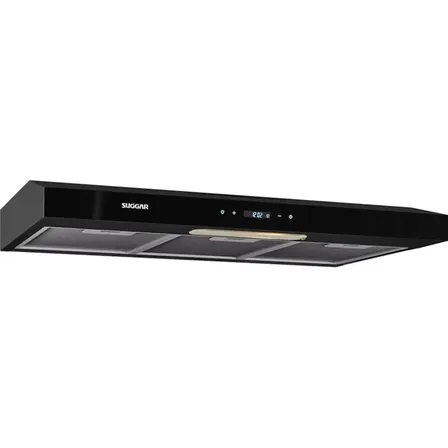 Depurador De Ar Suggar Slim Touch 80cm Preto Dth82pt 220vol