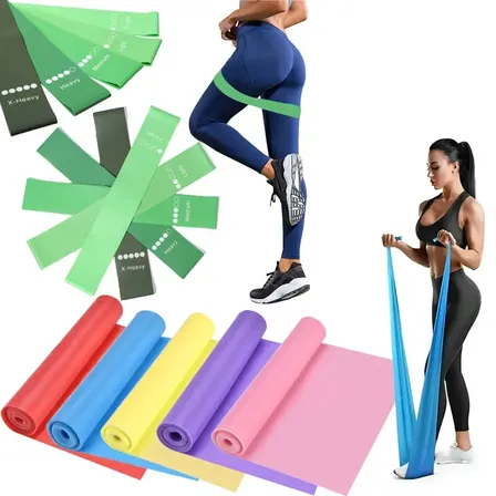 Bandas Elásticas Resistencia 10pz Glúteos Yogas Pilates Fit Kit Entrenamiento Hombro Espalda Piernas Tonificar En Casa Mujer Hombre Set Deportivo Ejercicio Gimnasio Multicolor Niveles Brazos Abdominal