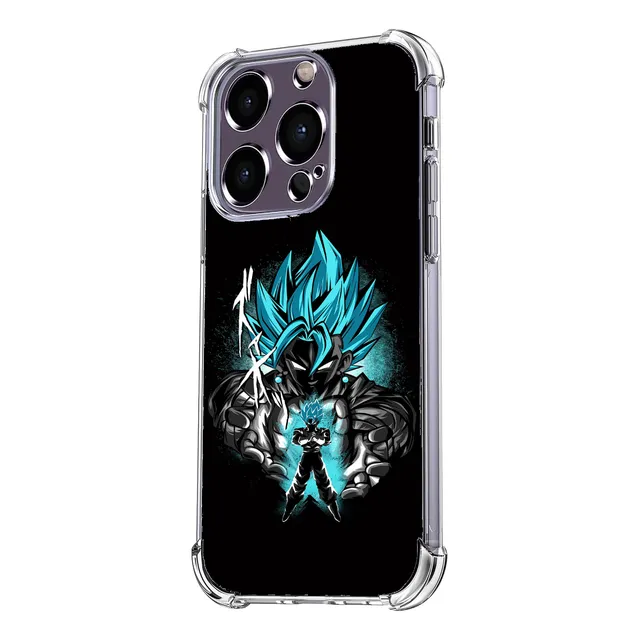 Funda Antigolpes Para iPhone Goku Blue