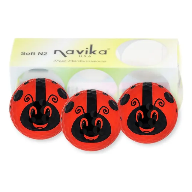 Estampado Insecto Pelota Golf Roja (manga 3 Bolas)