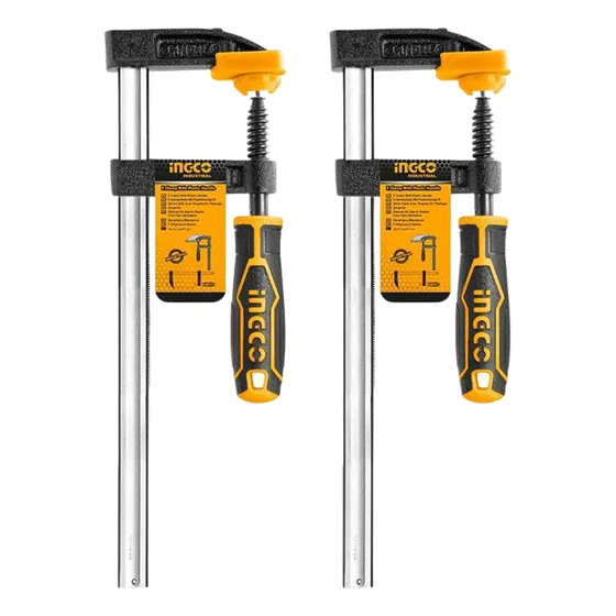 Pack X2 Prensa Sargento Tipo F 80 X 300 Mm Industrial Ingco