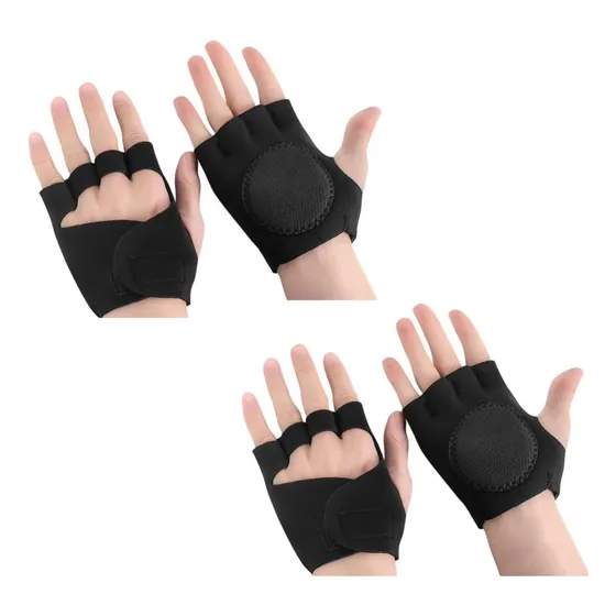 Kit 2 Pares Luva Academia Halteres Neoprene Musculação