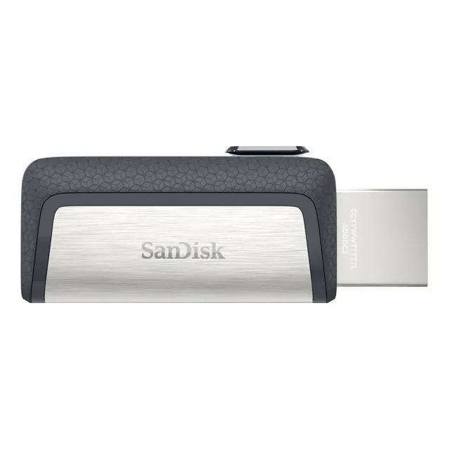 Pendrive SanDisk Ultra Dual Drive Type-C 32GB 3.1 Gen 1 negro y plateado