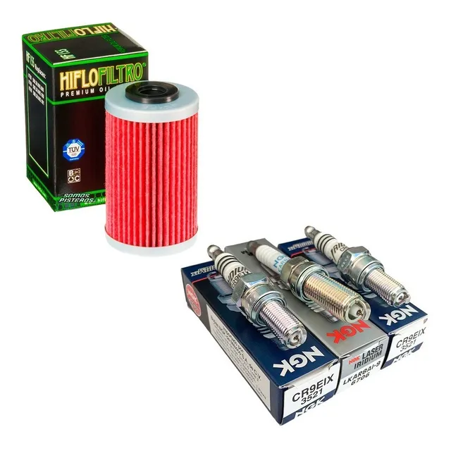 Bujias Iridium Y Filtro Hf Premium Pulsar Ns As Rs Dominar