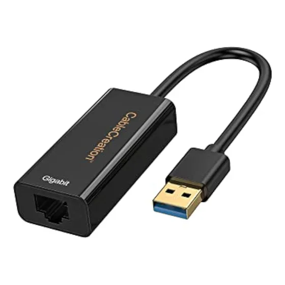 Cablecreation Usb To Ethernet Adapter, Usb 3.0 To