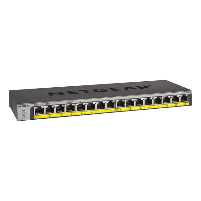 Switch Poe De 16 Puertos Netgear Gs116lp - High Performance