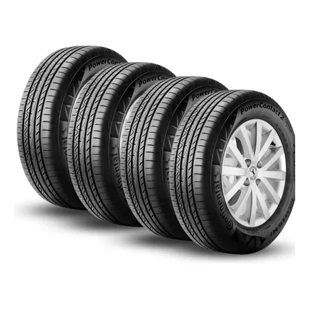 Kit 4 Pneus 205/55r16 Continental Powercontact 2 91v Aro 16