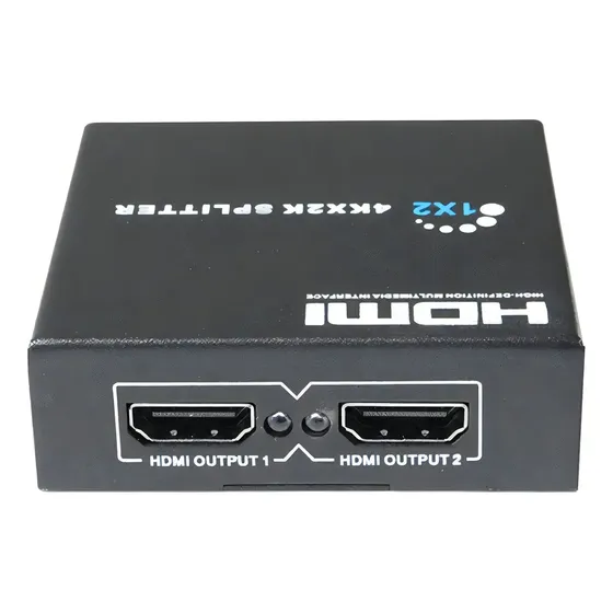 Splitter HDMI Duaitek Activo Amplificador de Señal 1x2 4K Negro | Cuotas sin interés