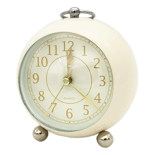 Reloj Despertador Analogico Bonito Mesa 4  Anillo Luz