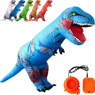 Traje Disfraz Inflable Forma Dinosaurio T-rex Para Niños Traje Disfraz Inflable Forma Dinosaurio T-rex Para Niños
