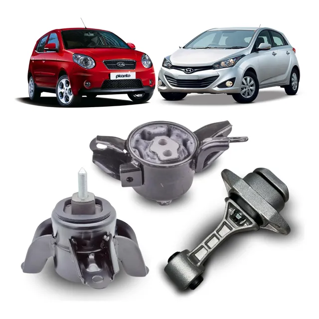 Kit 3 Coxim Motor Cambio Manual Picanto Hb20 2012 A 2019