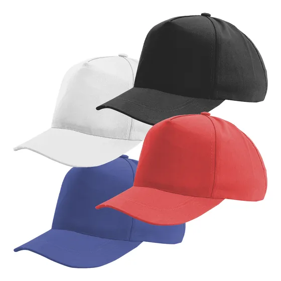 Gorras Poliéster Clásica 5 Gajos Broche Sin Logo X10