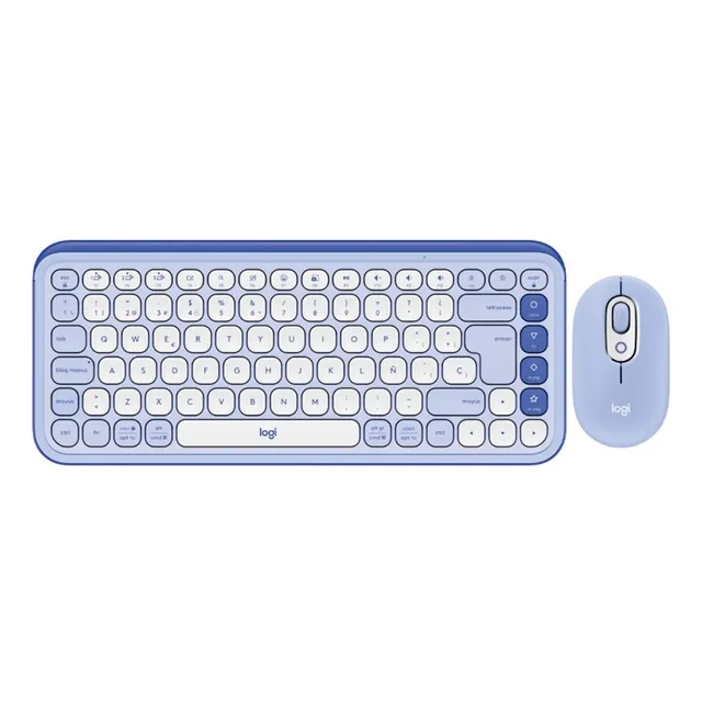 Teclado Logitech + Mouse Pop Icon Bluetooth/wireless 