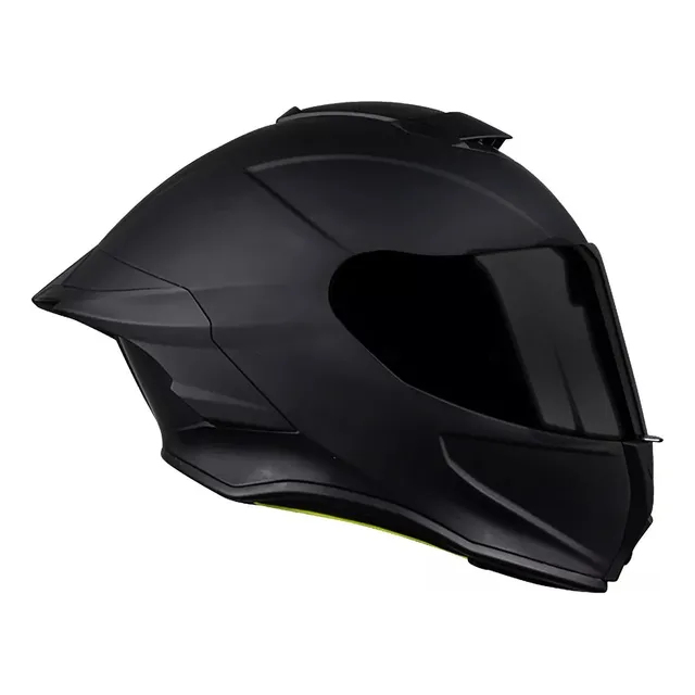 Casco Para Motociclista Kov Buster Negro Mate 