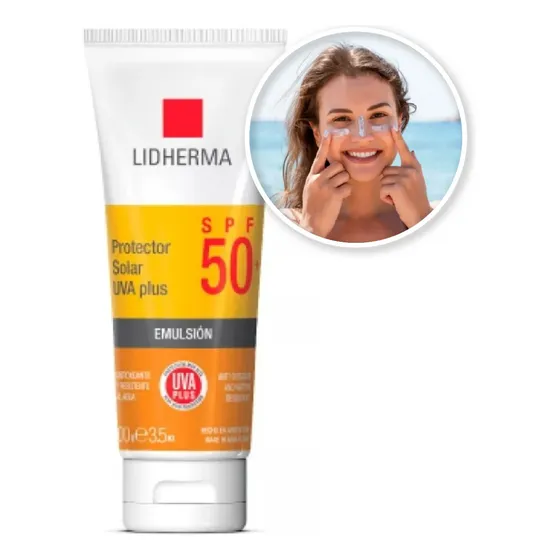 Protector Solar 50 Spf A Prueba De Agua Y Sudor Lidherma