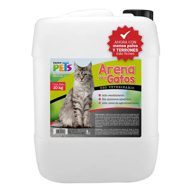 Arena Para Gato Garrafa 10 Kilos.