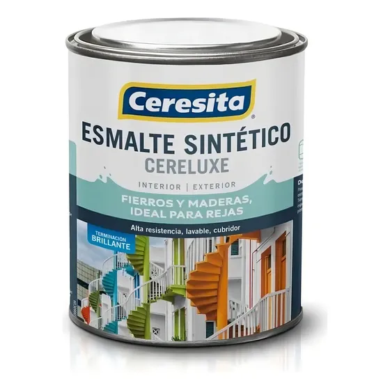 Esmalte Sintético 1/4 Galón Cereluxe Blanco Ceresita