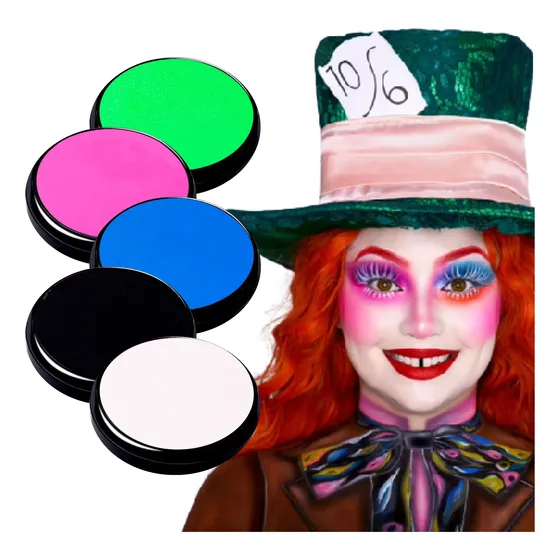 Maquillaje Cremoso Artístico Teatral Kit Cosplay Halloween