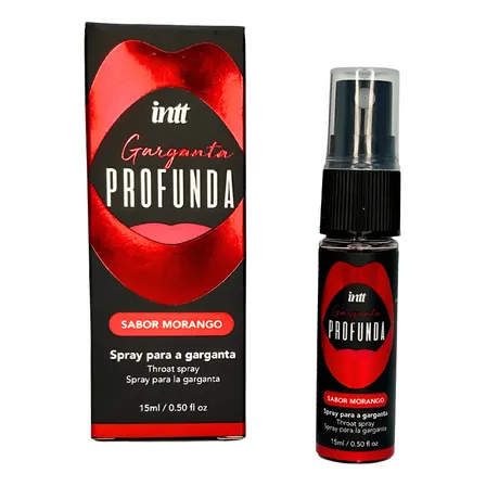 Spray Para Garganta Profunda Intt Sabor Frutilla 15ml