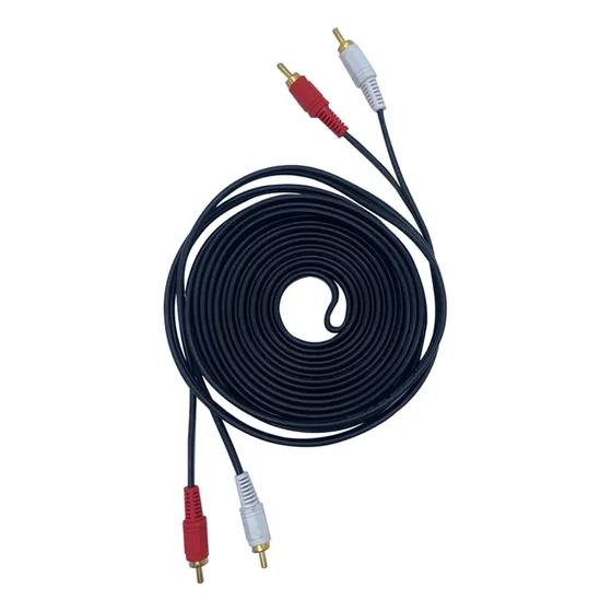Cable De Audio 2 Rca Punta Dorado 10mts Alta Calidad