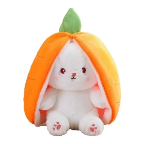 Peluche Conejo Kawaii Escondido En Zanahoria