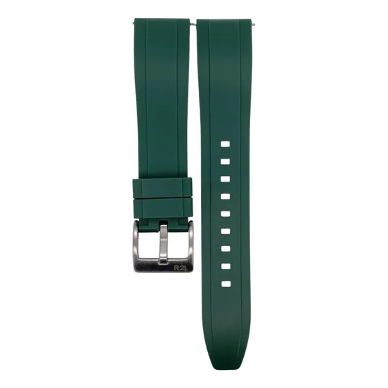 Correa Reloj Caucho R24 Zn9 Colores 20mm 22mm 24mm 26mm Color Verde