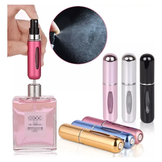 Mini Atomizador Para Perfume Recargable Capsula Viaje 6pcs