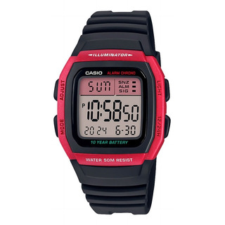 Reloj Casio Unisex Rojo Illuminator W96h4avcf Números Grande Reloj Casio Unisex Rojo Illuminator W96h4avcf Números Grande