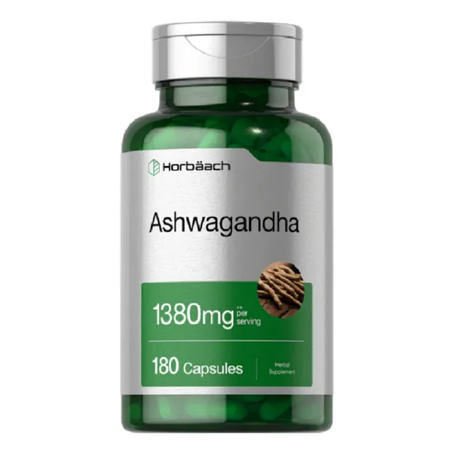 Ashwagandha 1380 Mg - 180 Capsulas - Horbaach Sabor Neutro