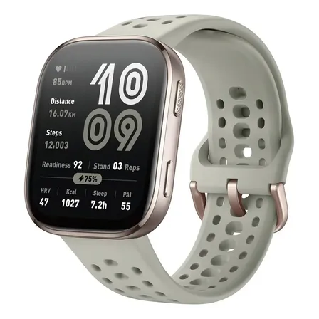 Smartwatch Amazfit Bip 6 Smartwatch 46 Mm, Cor Stone Branco Mesh Piedra Azul Preto