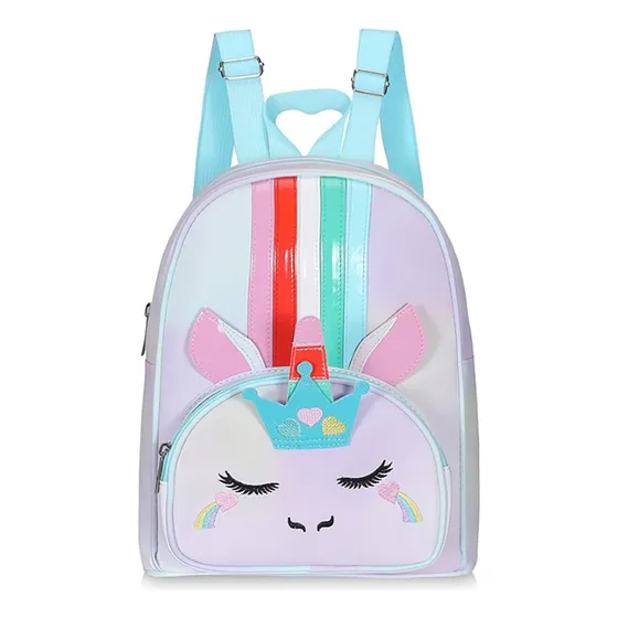 Mochila Urbana Trendy Color Blanco Diseño De La Tela Lisa