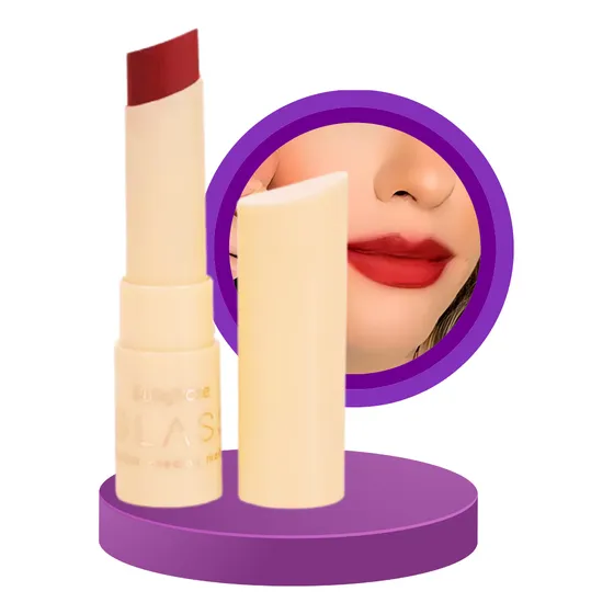Batom Creamy Matte Gl08 Glass  3g Ruby Rose Alta Cobertura 