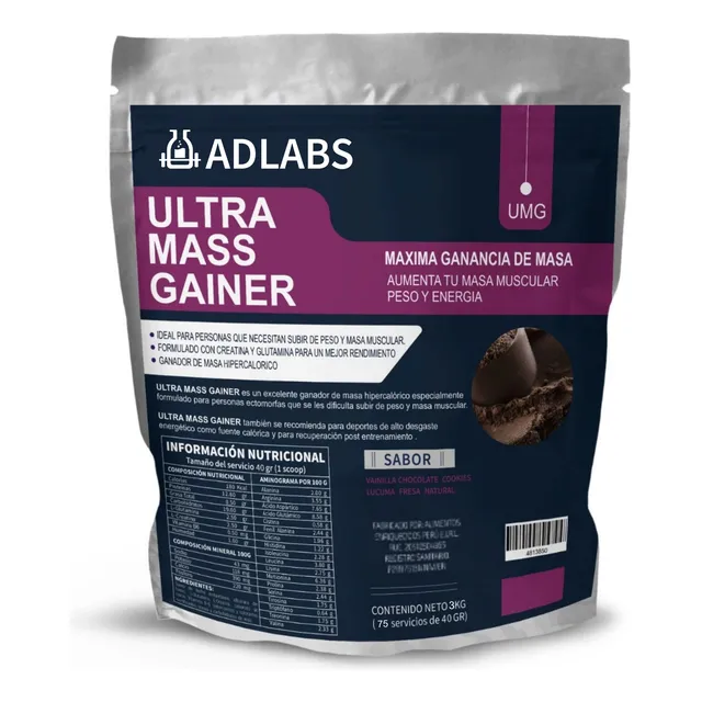Ultra Mass Gainer 3k Ganador Peso Adrenaline  Activationperu