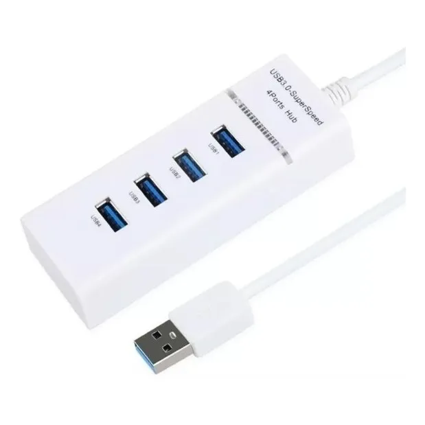 Hub 4 Puertos Usb 3.0 Velocidad 5gbps Extensión Notebook Pc