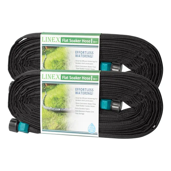 Linex Manguera Remojo Plana 100 Pie Para Cama Jardin Goteo 1