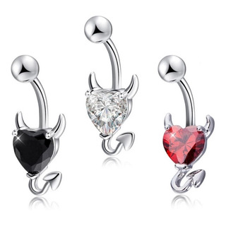 Aretes Para Ombligo Diseño De Diablita Pack Con 3 Colores Aretes Para Ombligo Diseño De Diablita Pack Con 3 Colores