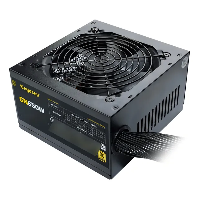 Fuente de poder para PC Segotep GN650W 650W negra 110V
