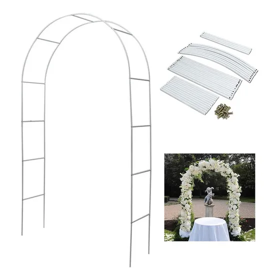 Metal Arch Wedding Garden 94.5 Inch H X 55 Inch W Assem...